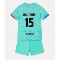 Echipament fotbal Barcelona Andreas Christensen #15 Tricou Treilea 2023-24 pentru copii maneca scurta (+ Pantaloni scurti)